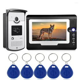 Video Door Phones SYSD Home Security Intercom 7 Inch Monitor Doorbell DoorPhone Camera System Apartment