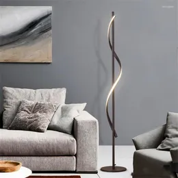 Floor Lamps Modern LED Spiral Lamp Dimming Bedroom Living Room Restaurant Bedside Lighting Decorative Lights Reading Light Avize