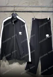 xinxinbuy Moletom masculino designer com capuz suéter blusão esportivo letra bordado jacquard paris algodão feminino oversize preto branco cinza S-L