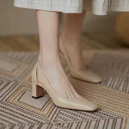 Specjane damskie palce 2022 Sandały letnie puste buty dla kobiet kwadratowe obcasy żeńskie swobodne pompki damskie wielkie obuwie T221230 508