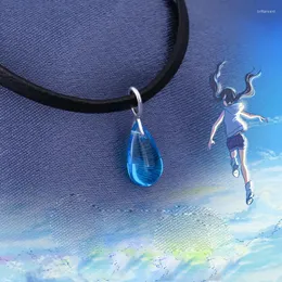 Halsband örhängen Set Anime Weathering With You Amano Hina Pendant Ring Cosplay Prop Jewelry for Women Men smyckedekor Tillbehör gåva