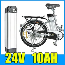 24V 10AH LITIUM Batteri Aluminiumlegering Batteripaket 29.4V Electric Bicycle Scooter E-cykel