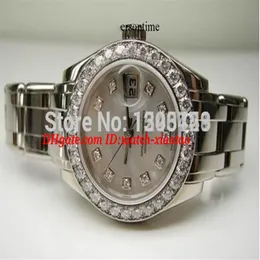 Lyxklockor toppkvalitet 26mm damer Mor Watch Woman's Pearl Piece Mop Ladys Watche Automatic Watch Wristwatches303V