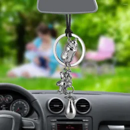 Decorazioni per interni Bemost Ciondolo per auto fai-da-te Divertente brocca per latte per bambini Capezzolo Orso Specchietto retrovisore automatico Decorazione Portachiavi Accessori