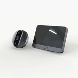 هواتف باب الفيديو 2pcs/مجموعة 720p doorbell كاميرا هاتف الباب الذكي مع مجموعة مراقبة اللاسلكية الداخلية