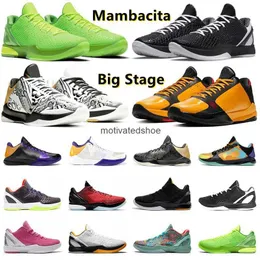 6 5 Proto Mambacita Mens Basketball Shoes Grinch Black Del Bhm 6s All-Star Stary Big Stage Alternate Bruce Lee Chaos Dark Night Prelude 5S Men
