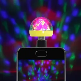 USB Stage Light Disco Music Magic Ball Lampa Kolor Club Party Efekt oświetlenia domu dla telefonu komórkowego PC Power Bank243N