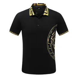 Designer Men Polo Black and White Multi-Style Shirt T-Shirt Summer Casual Embrodery Beauty Head mönster Mönster Cotton High Street Business Fashion Collar Shirt M-3XL