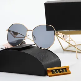2023 Modedesign Übergroße rahmenlose Sonnenbrille für Frauen Einzigartige dreieckige Sonnenbrille mit hohlem Bein 3931