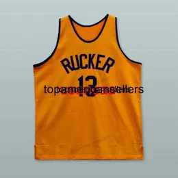 Custom Rucker Park NYC 13 Basketball Jersey Sewn Orange Any Name And Number