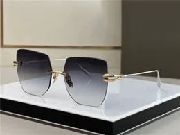 Neue Modedesign-Damensonnenbrille EMBRA mit randlosem Rahmen, eleganter und beliebter Stil, brillant geformter Rahmen, UV400-Schutzbrille für den Außenbereich