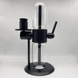 Hookahs Custom schwarze 360 rotierende Glas-Schwerkraftbong aus Aluminiumlegierung