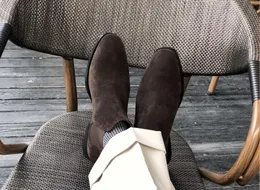 Chelse Fashion Boots High Winter Top Herr Western Shoes Slip On Gentlemen Martin Booties Shoe 374