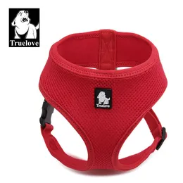 Dog Collars Leashes Truelove Puppy Cat Pet Harness Breathable Mesh Nylon Strap Soft Walk Vest Collar For Small Medium 8color T221212