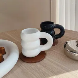 Mugs 450ml European Art Ceramic Cups Creative Large Cup Coffee Mug Coffe Tea Set Coffeeware Drinkware