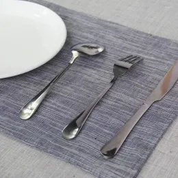 Guardanapo de mesa 45 30 cm retângulo de cor sólida guardanapos simples pano decoração de algodão decoração de café tem tema de restaurante fornecedores de dropship fornecedores