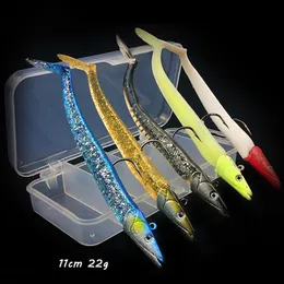 5pcs 1 Box 11cm 22g Jigs Hook Fishing Hooks Fishhooks Soft Baits Lures Pesca Tackle Accessories C-001278i