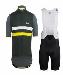 New Rapha Cycling Clothing Men Summer Rower Outdoor Sportswear Jersey Rower BIB SET SET SET RICE Rower Ubrania S2101289376128