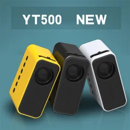YT500 미니 프로젝터 LED 홈 시어터 비디오 비머 지원 1080p USB 오디오 휴대용 홈 미디어 플레이어 어린이 선물