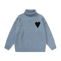 Suéteres para hombre, suéter de cuello alto, cárdigan de cuello alto para mujer, cárdigan de punto con cuello redondo, ropa de manga larga con letras a la moda, jersey S-XL