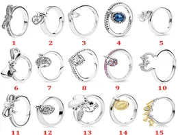 Memnon Jewelry Bows Classic Wish Ring 925 Sterling Silver Tree of Life Rings For Women Love Lock Heart Ring Brilliant Bow Anilos 4242718