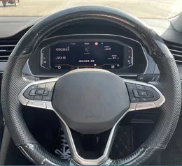 Customized Car Steering Wheel Cover Braid Car Accessories For Volkswagen VW Golf 8 Mk8 Polo Passat B9 Tiguan 2020-2022 Atlas