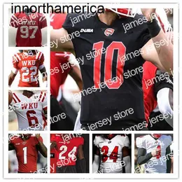 NCAA College Western Kentucky Hilltoppers WKU Football Jersey Bailey Zappe Car