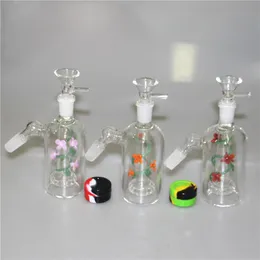 14mm 18mm Recupera Ash Catcher Adattatore Maschio Femmina Joint Glass ashcacther Con quarzo banger ciotola di vetro vasetto in silicone