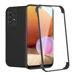 360 Full Body Silicone Cases Built-in Screen Protector All-Inclusive For Samsung A02 A12 A22 A32 A52 A72 A82 A02S A03S A13 A33 A53 A73 5G A20 A30 A51 A71 A10S A20S A21S