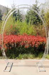 Adere￧os de casamento arco de ferro arco de fundo decora￧￣o de parede treli￧a arco quadro redondo port￣o de flor port￣o de cerejeira florgate9357113