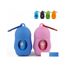Other Dog Supplies Pet Dispenser Garbage Case Included Pick Up Waste Poop Bags Bag Box Household Cleaning Tool 5 Colors Lxl438A Drop Otyto