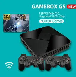 Powkiddy Game Box G5 Nostalgic Host S905L WiFi 4K HD Super Console X 50 Emulator 40000 Giochi Retro TV Player per PS1N64D4519393