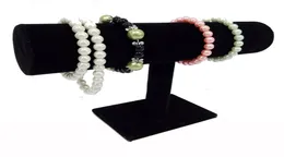 Recomendar White PU preto Velvet Bracelet Chain Chain Watch TBar Rack Jewelry Display Stand Stand Porps Caixa de armazenamento de caixa 9604732