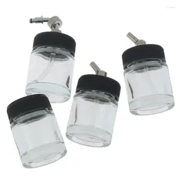 Storage Bottles 1 Pcs 22cc Airbrush Glass Jar Dish Color Paint Standard Suction Lid Pump For Spray Gun Top Temporary Tattoo Aerograph Tool