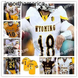 Ncaa College Wyoming Cowboy Football Jerseys Andrew Peasley Titus Swen Joshua