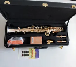 Giappone di alta qualità Yanagisawa W037B Flat Soprano Saxophone Musical Instruments Sax Ottone Silver placcati con Case Professional5915579