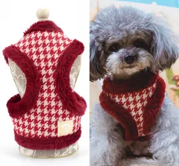 Dog Collars Leashes Winter Warm Cat Harness Set Leash Thick Faux Fur Soft Vest Teddy Poodle Small arnes perro S M L T221212