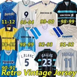 DROGBA DESCHAMPS PIRES Maillot de foot Marseille retro soccer jerseys 1990 91 92 93 98 99 2000 03 04 11 12 Classic vintage Football Shirt BOLI PAYET PAPIN REMY VOLLER 666