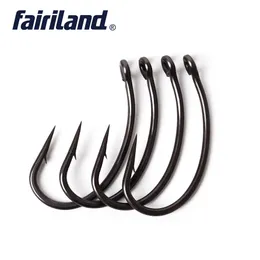 100pcs Lot TFSH-G Barbed Hooks chemically sharpened PTFE Coated high carbon steel Carp Fishing Hook with hook box270c