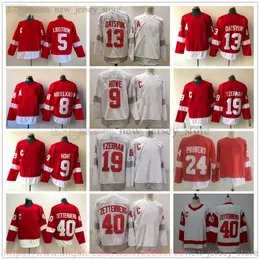 Film College Hockey Wears Jerseys Stitched 13PavelDatsyuk 19SteveYzerman 40HenrikZetterberg 9GordieHowe 8JustinAbdelkader 5NicklasLidstrom Männer leer