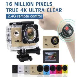 Mllse 4K Sport Camera F60 F60R Wifi Full HD 1080p 30m C￡mara de acci￳n de buceo impermeable con accesorios de levas para c￡maras GO Pro SJ4000 VI190R