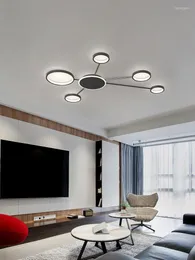 Taklampor vardagsrum ljuskrona modern minimalistisk atmosfär huvudlampljus lyx hela huset 2022 stil