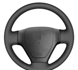 Customized Car Steering Wheel Cover Non-slip Leather Braid For Hyundai Accent 2005-2011 Getz 2005-2011 Kia Rio Rio5 2004-2009