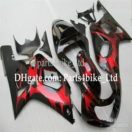 Rred black fairing kit for SUZUKI GSXR 600 750 K1 2001 2002 2003 GSXR600 GSX R750 R600 01 02 032098