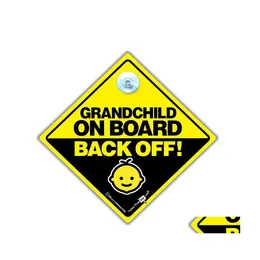 Other Home Garden Mdf Sublimation Car Warning Sign Blanks Diy Baby On Board For Heat Press Drop Delivery Dhpjr