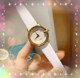 Orologi da donna modello top a forma di piccola ape G Orologi in oro rosa con cinturino in vera pelle argento Batteria al quarzo Set atmosfera classica Orologio con braccialetto Suger