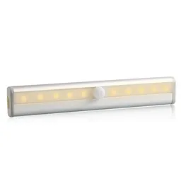 Bewegingssensor LED -lichten onder kast Kastverlichting Nachtlicht draagbare stickon lamp warm wit licht6231924
