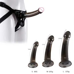Zabawki seksualne masager masażer zabawki anal pasek na realistyczne spodnie dla kobiety mężczyźni pary paski dildo majtki silikonowe anal wtyczka gejowskie gier dla dorosłych Produkty