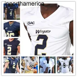 2021 Jersey de futebol Wingate Ethan Evans Shaw Crocker Jacob Satterfield Kevin Henderson Jr. Kamal Desor Ryder Martin Mark Burks Kalen Clark Custom