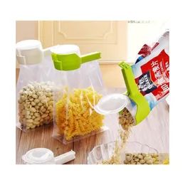 Bag Clips Seal Pour Food Storage Clip Snack Sealing Kee Fresh Sealer Clamp Plastic Helper Foods Saver Travel Kitchen Tools Wll744 Dr Otzfq